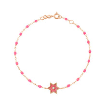 Gigi Clozeau - Étoile Diamond Bracelet, Pink, Rose Gold, 6.7"