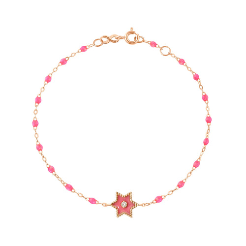 Gigi Clozeau - Étoile Diamond Bracelet, Pink, Rose Gold, 6.7