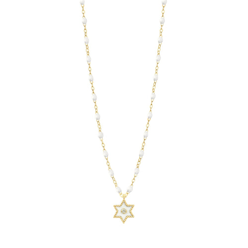 Gigi Clozeau - Étoile Diamond Necklace, White, Yellow Gold, 16.5
