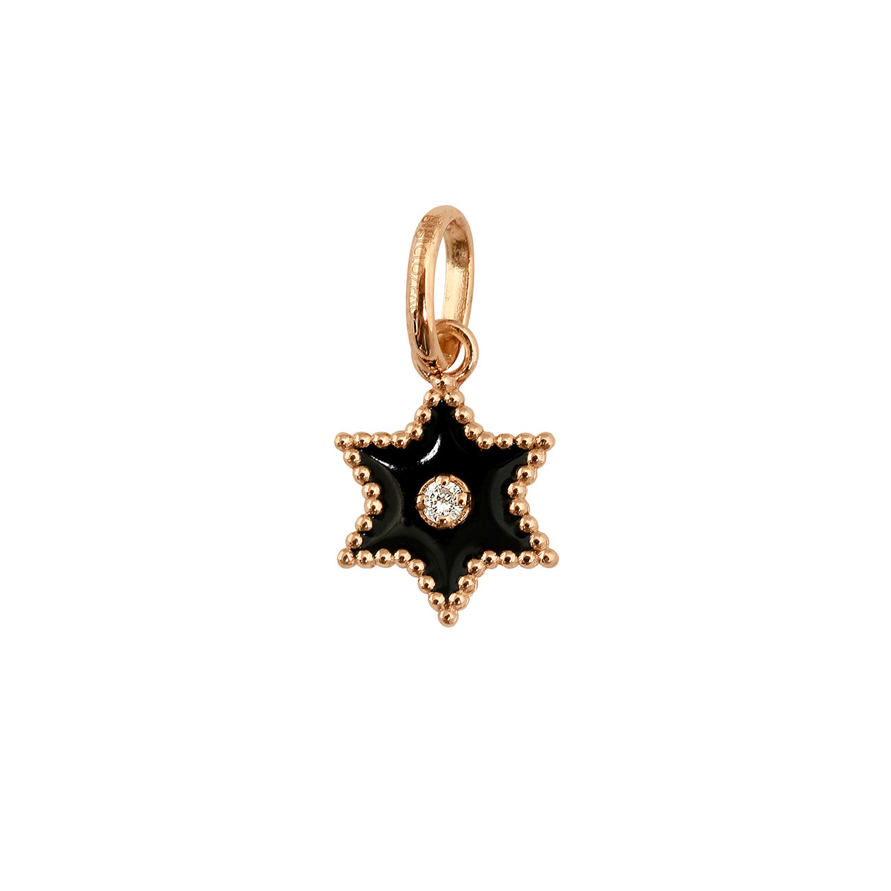 Gigi Clozeau - Étoile Diamond Pendant, Black, Rose Gold