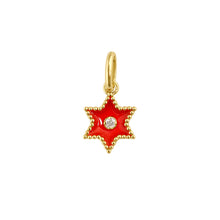 Gigi Clozeau - Étoile Diamond Pendant, Coral, Yellow Gold