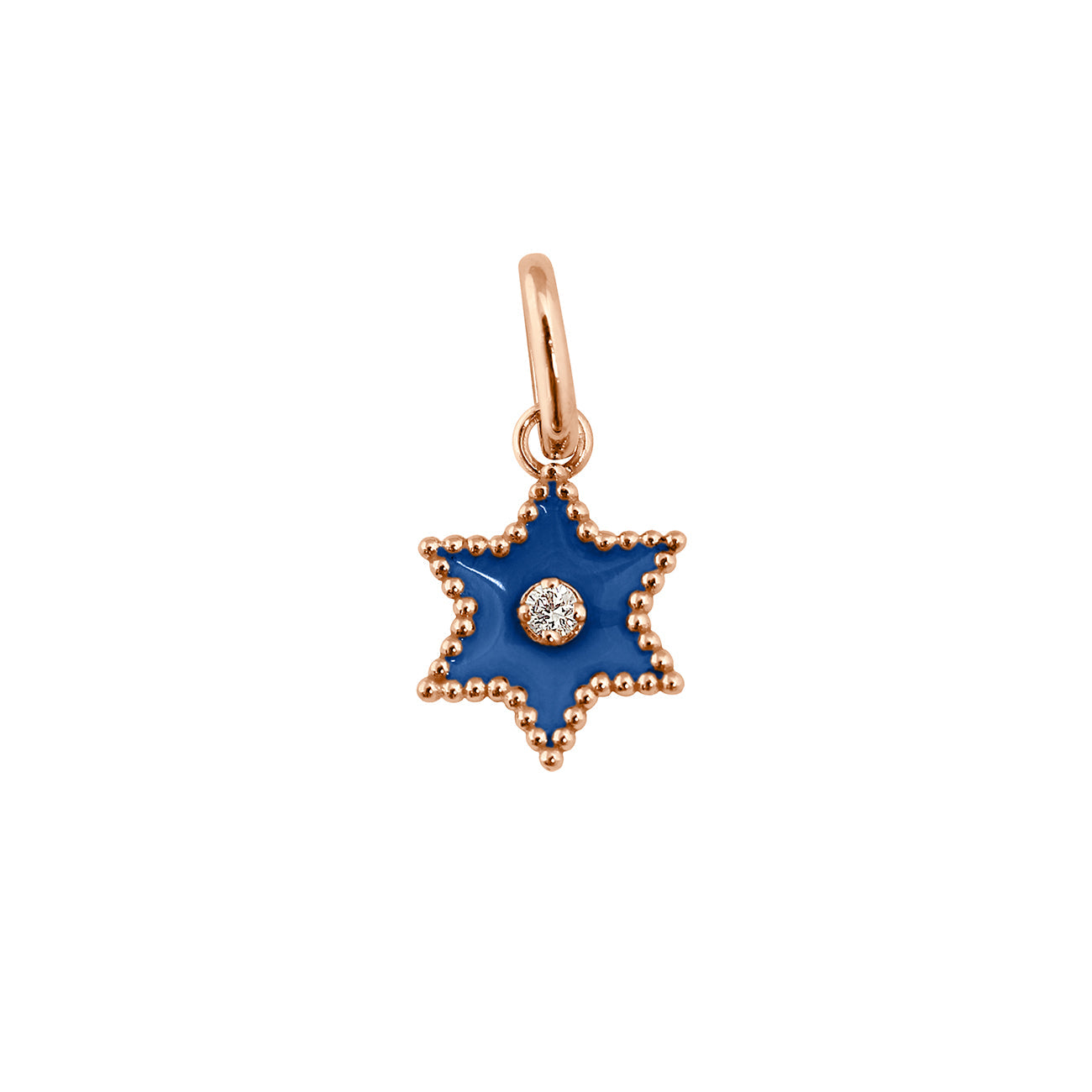 Gigi Clozeau - Étoile Diamond Pendant, Lapis, Rose Gold
