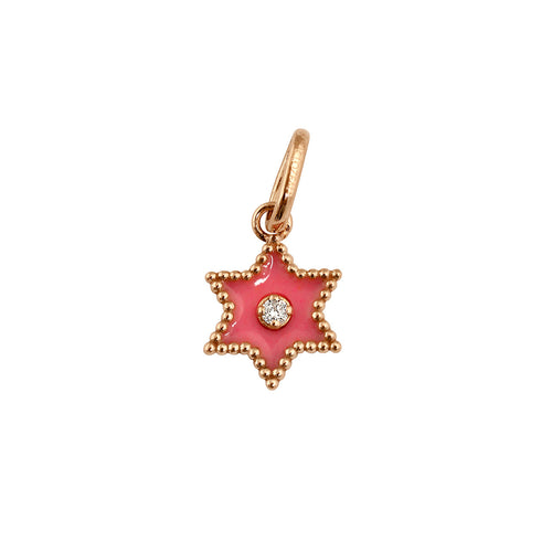 Gigi Clozeau - Étoile Diamond Pendant, Pink, Rose Gold