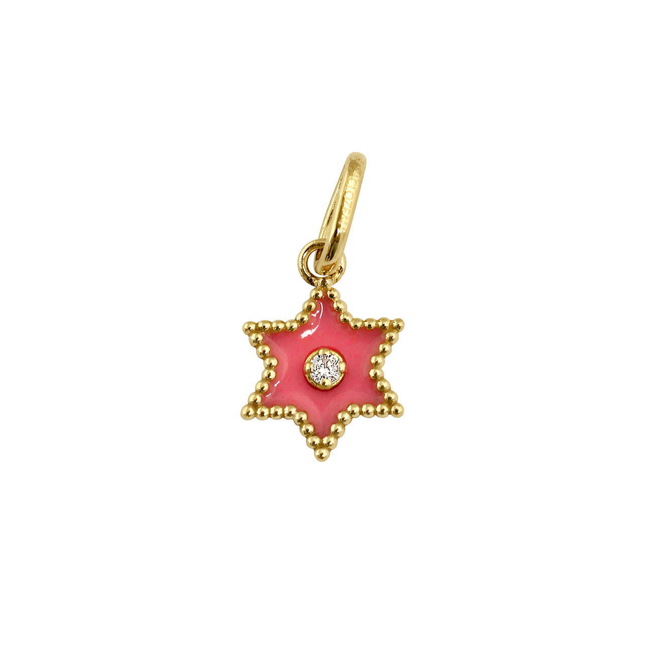 Gigi Clozeau - Étoile Diamond Pendant, Pink, Yellow Gold