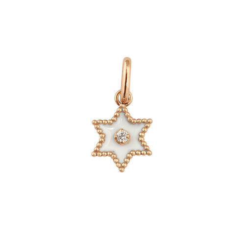 Gigi Clozeau - Étoile Diamond Pendant, White, Rose Gold