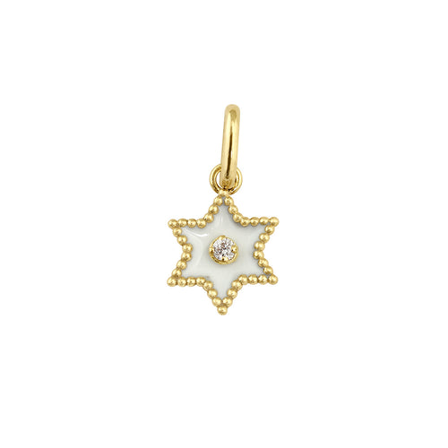 Gigi Clozeau - Étoile Diamond Pendant, White, Yellow Gold