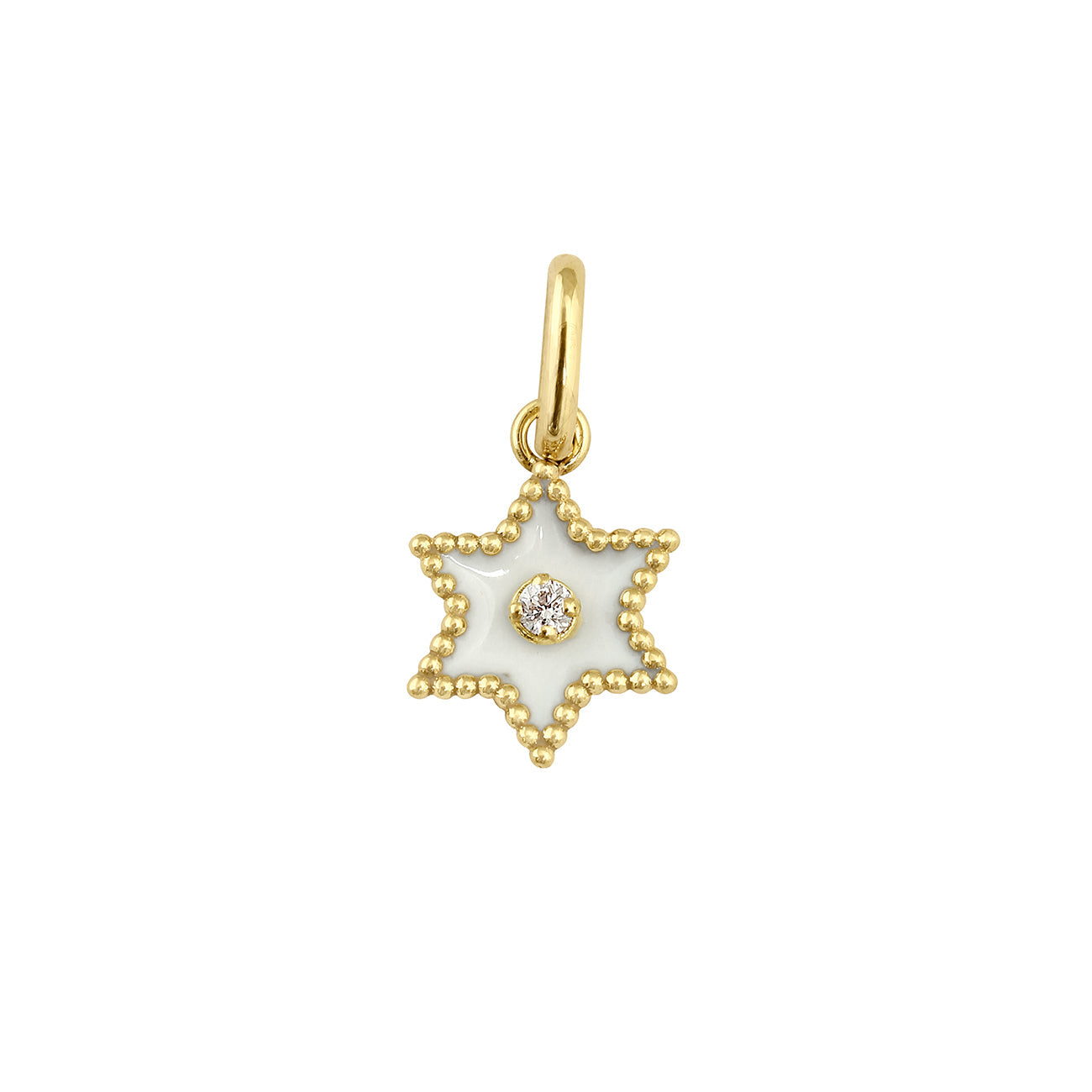 Gigi Clozeau - Étoile Diamond Pendant, White, Yellow Gold