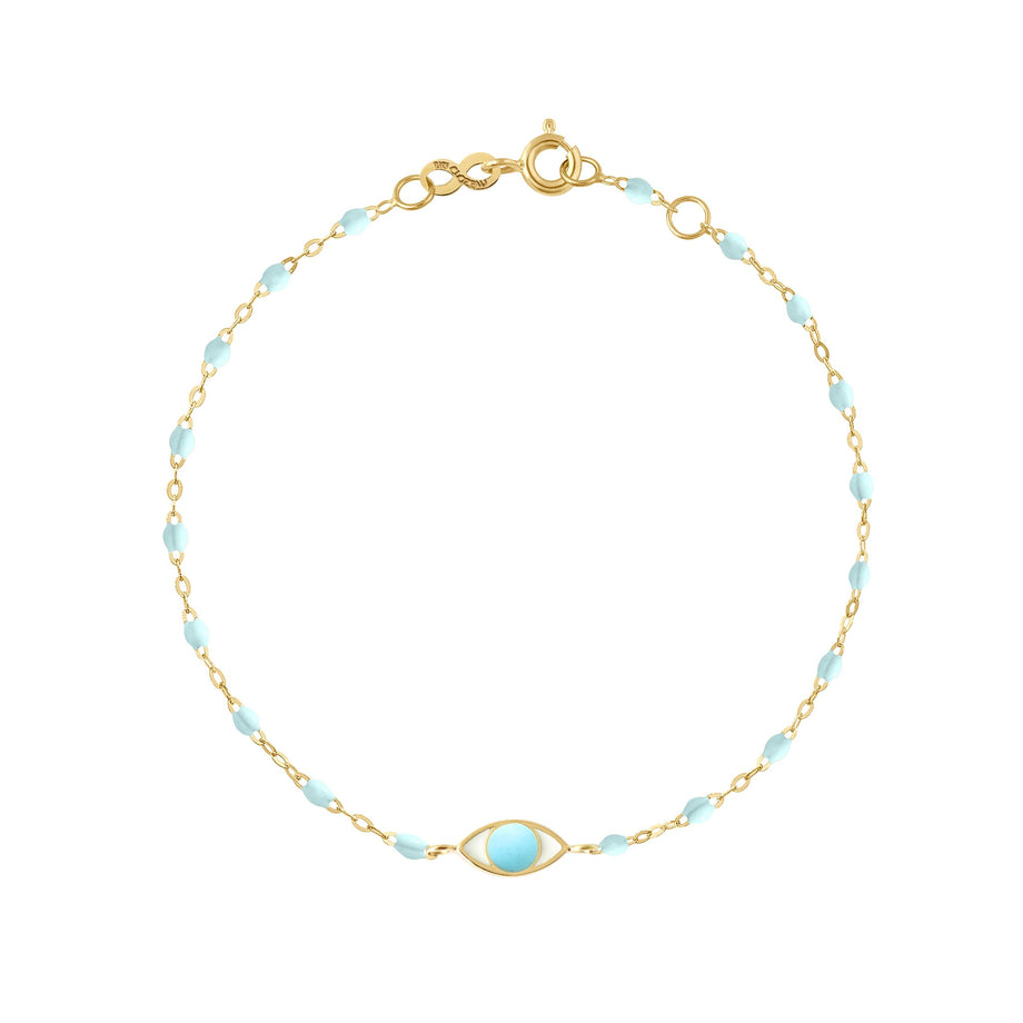 Gigi Clozeau - Eye Classic Gigi Baby Blue bracelet, Yellow Gold, 6.7