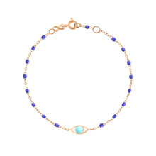 Gigi Clozeau - Eye Classic Gigi Bleuet bracelet, Rose Gold, 6.7"