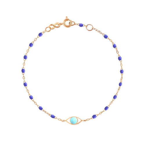 Gigi Clozeau - Eye Classic Gigi Bleuet bracelet, Rose Gold, 6.7