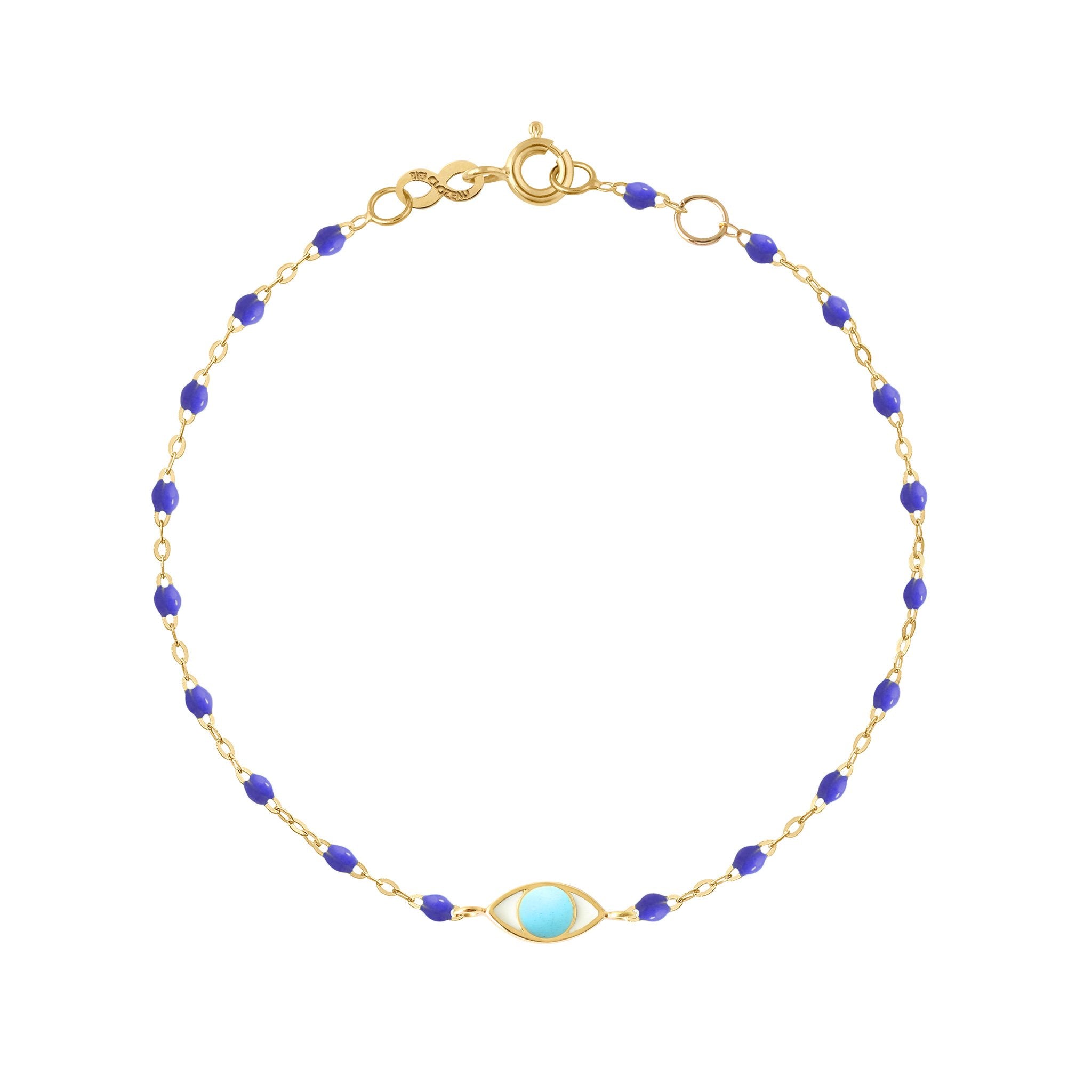 Gigi Clozeau - Eye Classic Gigi Bleuet bracelet, Yellow Gold, 6.7"