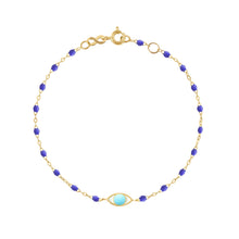 Gigi Clozeau - Eye Classic Gigi Bleuet bracelet, Yellow Gold, 6.7"