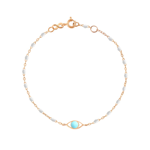 Gigi Clozeau - Eye Classic Gigi White bracelet, Rose Gold, 6.7