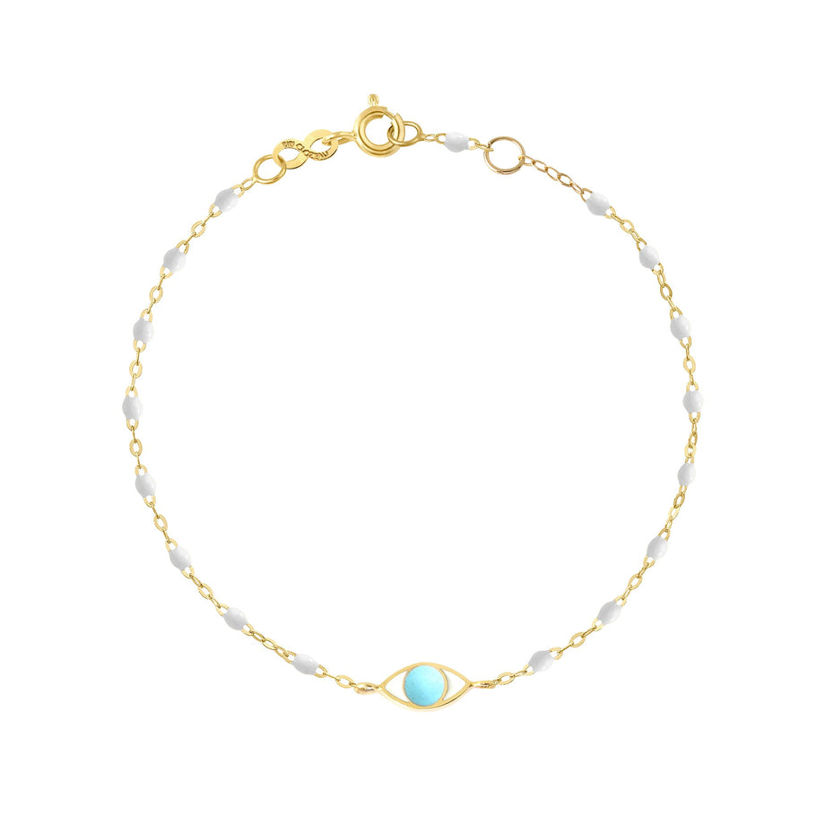 Gigi Clozeau - Eye Classic Gigi White bracelet, Yellow Gold, 6.7
