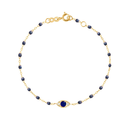 Gigi Clozeau - Eye Sparkle Diamond Bracelet, Midnight, Yellow Gold, 6.7
