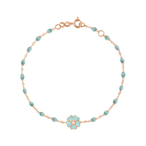 Gigi Clozeau - Flower Classic Gigi Iceberg diamond bracelet, Rose Gold, 6.7"