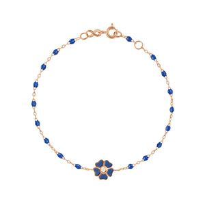 Gigi Clozeau - Flower Classic Gigi Lapis Diamond Bracelet, Rose Gold, 6.7"