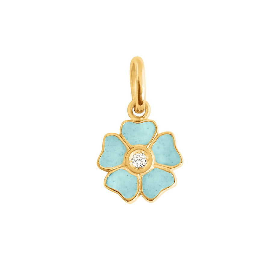 Gigi Clozeau - Flower Iceberg diamond pendant, Yellow Gold