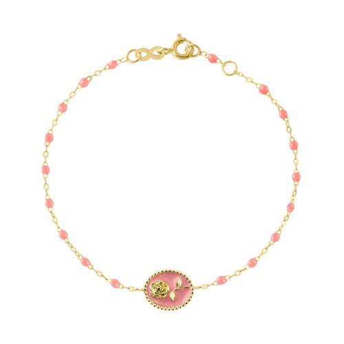 Gigi Clozeau - Fuchsia Rose Bracelet, Yellow Gold, 6.7