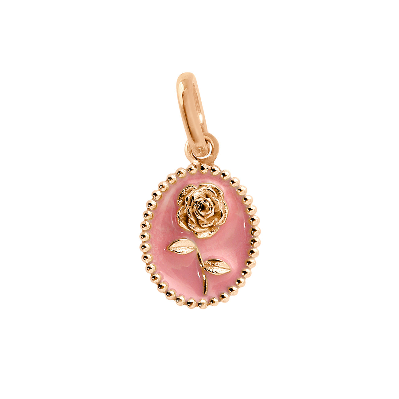 Gigi Clozeau - Fuchsia Rose Pendant, Rose Gold
