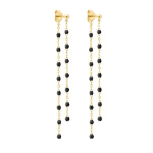 Gigi Clozeau - Classic Gigi dangling Black earrings, Yellow Gold