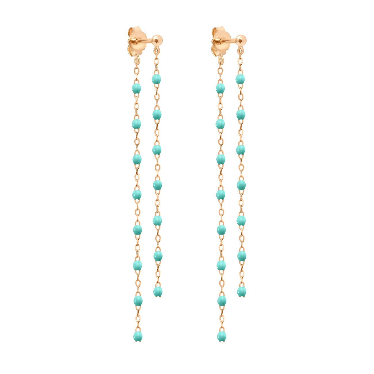 Gigi Clozeau - Classic Gigi dangling Lagoon earrings, Rose Gold