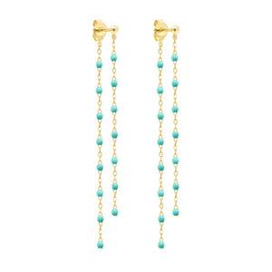 Gigi Clozeau - Classic Gigi dangling Lagoon earrings, Yellow Gold