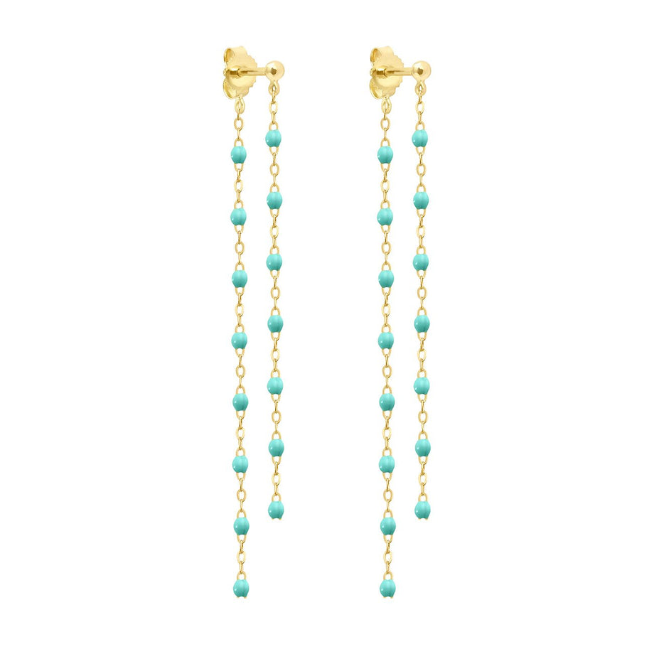 Gigi Clozeau - Classic Gigi dangling Lagoon earrings, Yellow Gold