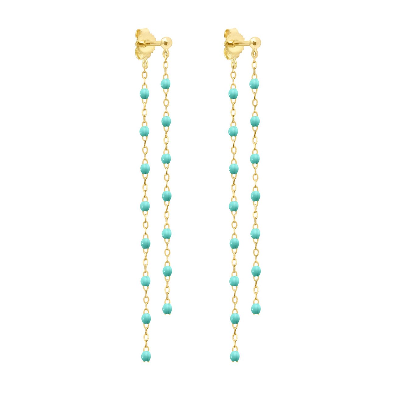 Gigi Clozeau - Classic Gigi dangling Lagoon earrings, Yellow Gold