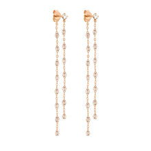 Gigi Clozeau - Classic Gigi dangling Sparkle diamond earrings, Rose Gold