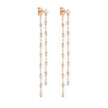 Gigi Clozeau - Classic Gigi dangling Sparkle diamond earrings, Rose Gold