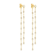 Gigi Clozeau - Classic Gigi dangling Sparkle diamond earrings, Yellow Gold