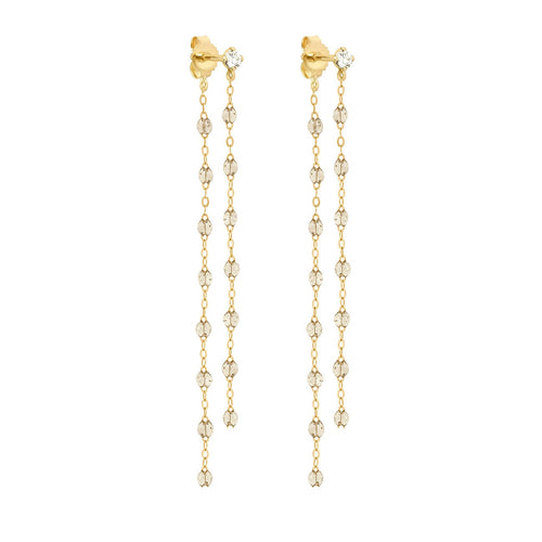 Gigi Clozeau - Classic Gigi dangling Sparkle diamond earrings, Yellow Gold