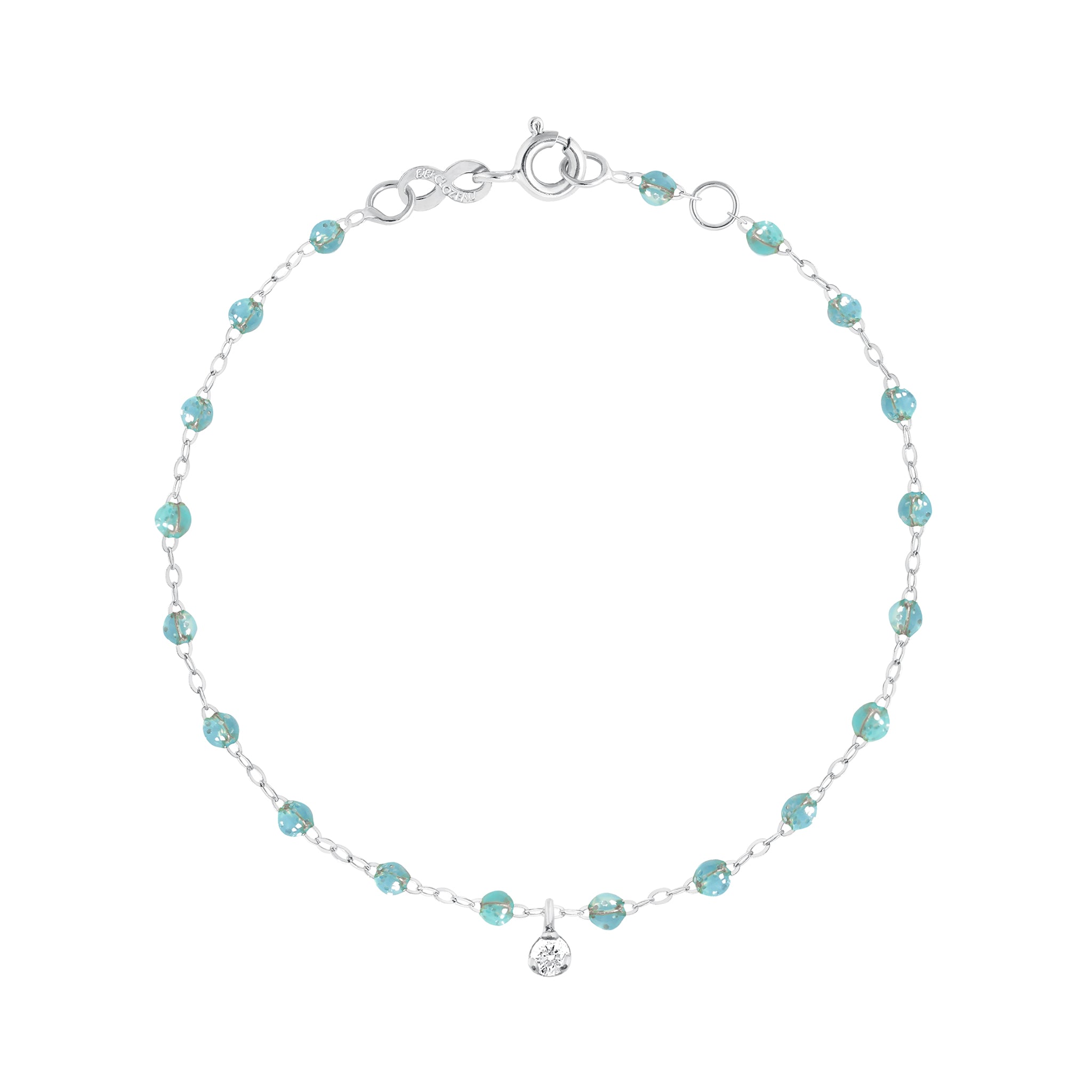 Gigi Clozeau - Gigi Supreme 1 Diamond Bracelet, Aqua, White Gold, 6.7"