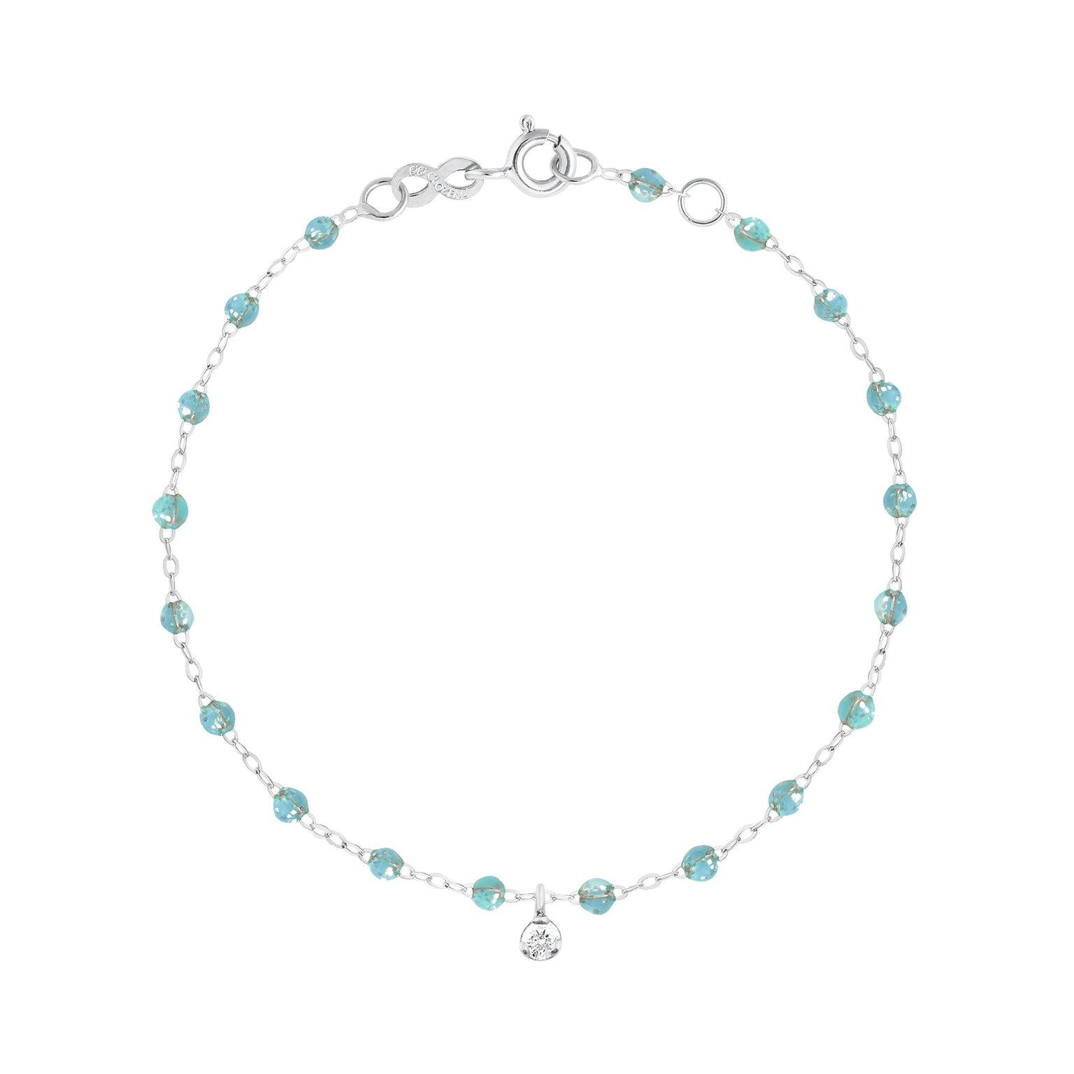 Gigi Clozeau - Gigi Supreme 1 Diamond Bracelet, Aqua, White Gold, 6.7"