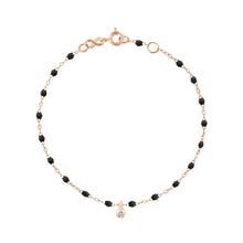 Gigi Clozeau - Gigi Supreme 1 Diamond Bracelet, Black, Rose Gold, 6.7"