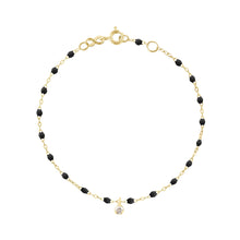 Gigi Clozeau - Gigi Supreme 1 Diamond Bracelet, Black, Yellow Gold, 6.7"