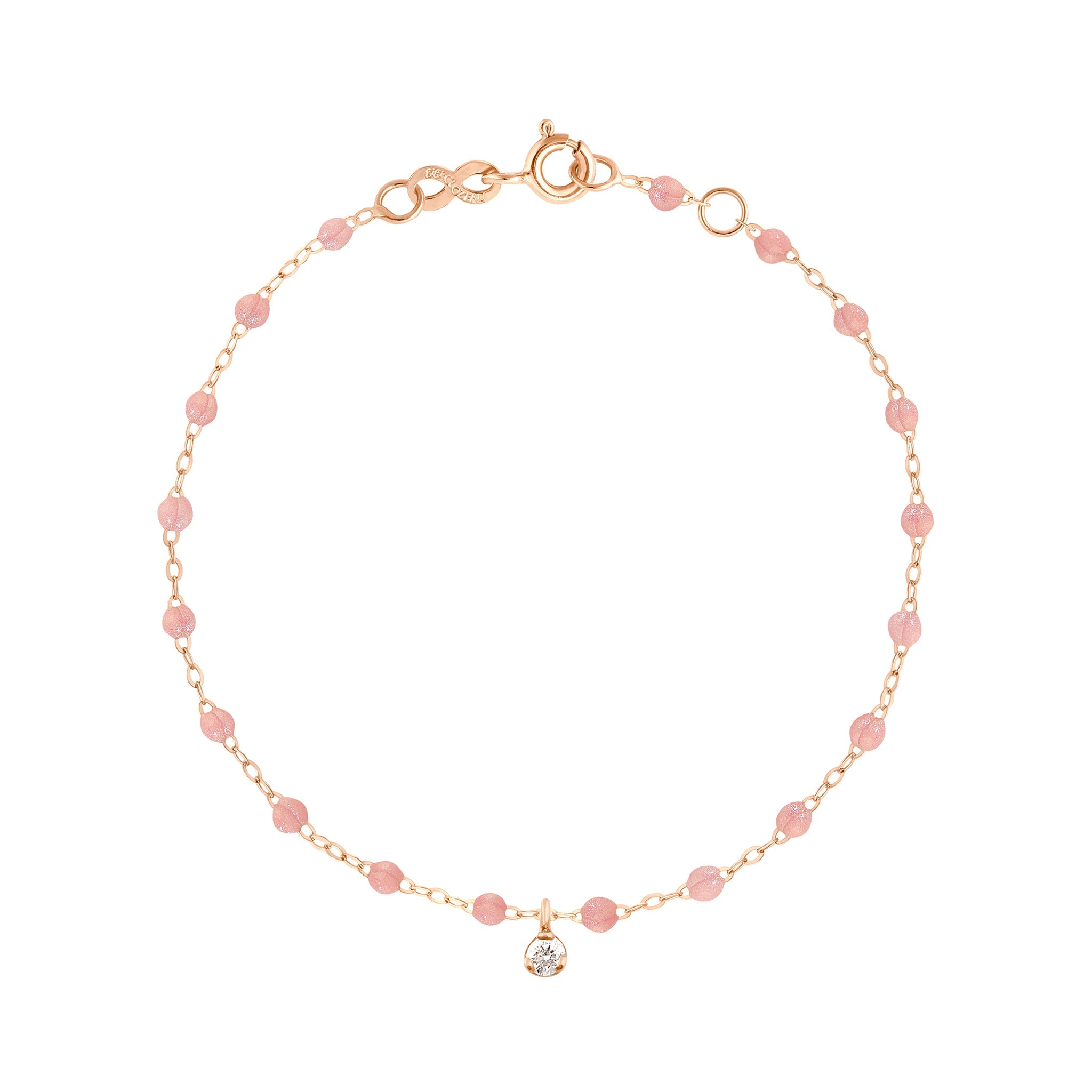 Gigi Clozeau - Gigi Supreme 1 Diamond Bracelet, Blush, Rose Gold, 6.7"