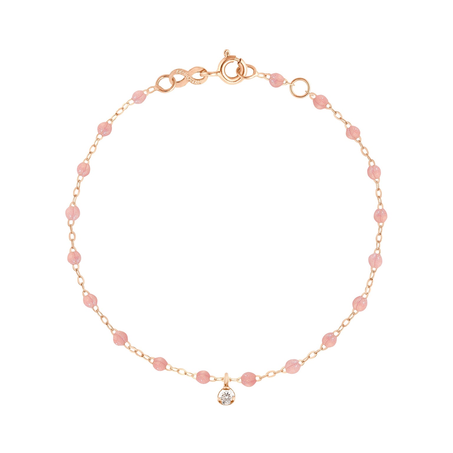 Gigi Clozeau - Gigi Supreme 1 Diamond Bracelet, Blush, Rose Gold, 6.7"