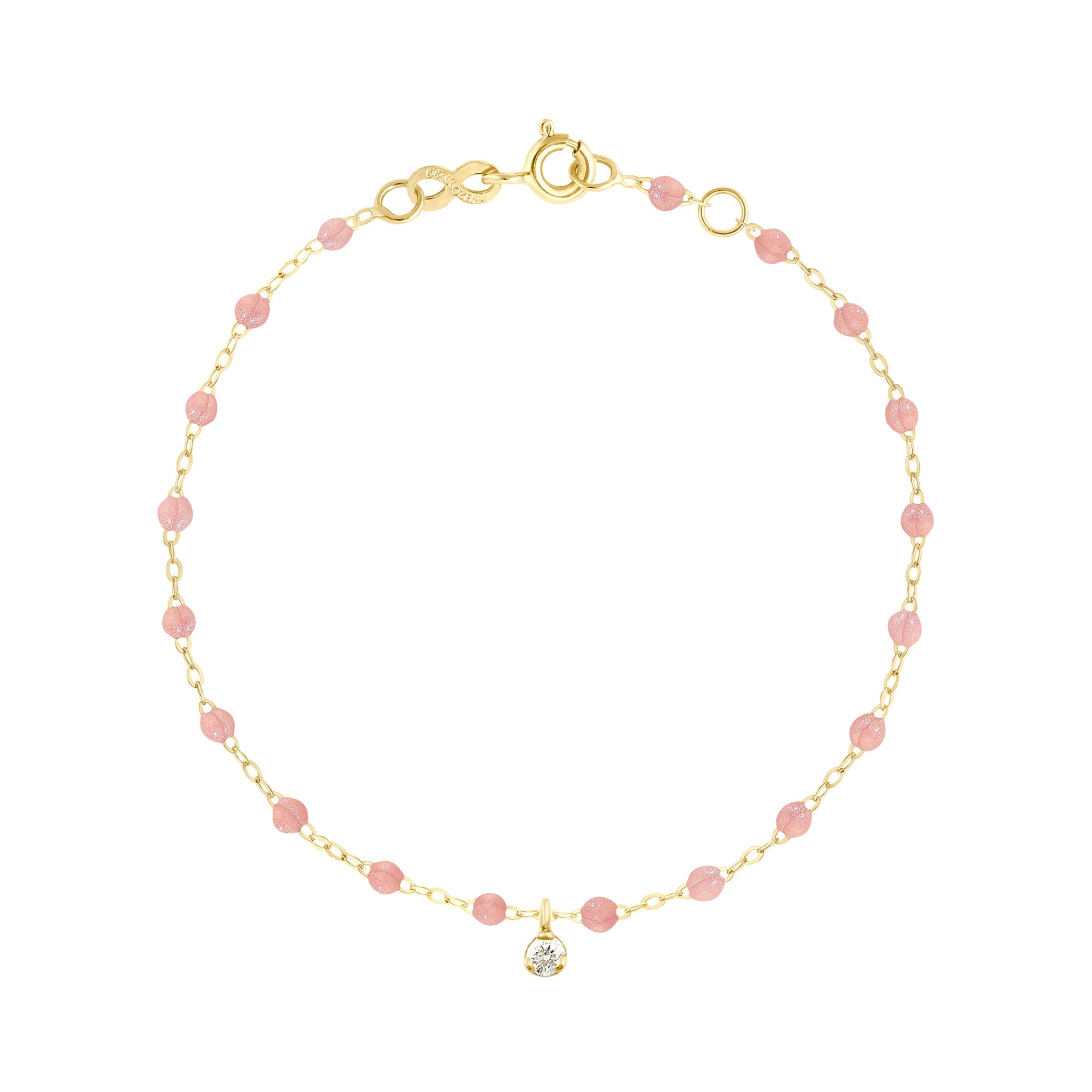 Gigi Clozeau - Gigi Supreme 1 Diamond Bracelet, Blush, Yellow Gold, 6.7"