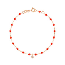 Gigi Clozeau - Gigi Supreme 1 Diamond Bracelet, Coral, Rose Gold, 6.7"