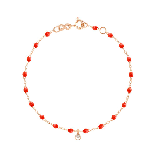 Gigi Clozeau - Gigi Supreme 1 Diamond Bracelet, Coral, Rose Gold, 6.7