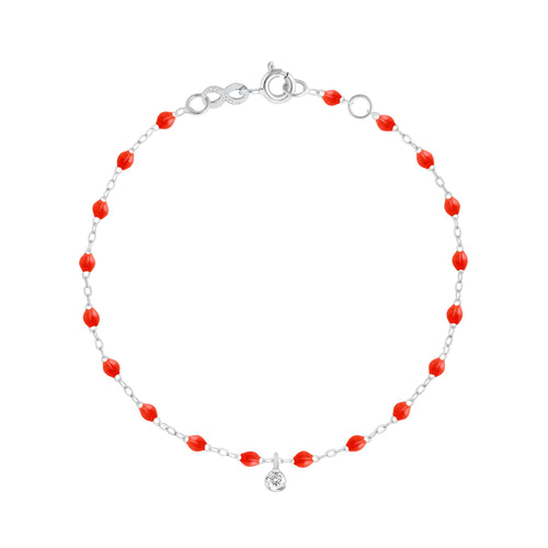 Gigi Clozeau - Gigi Supreme 1 Diamond Bracelet, Coral, White Gold, 6.7