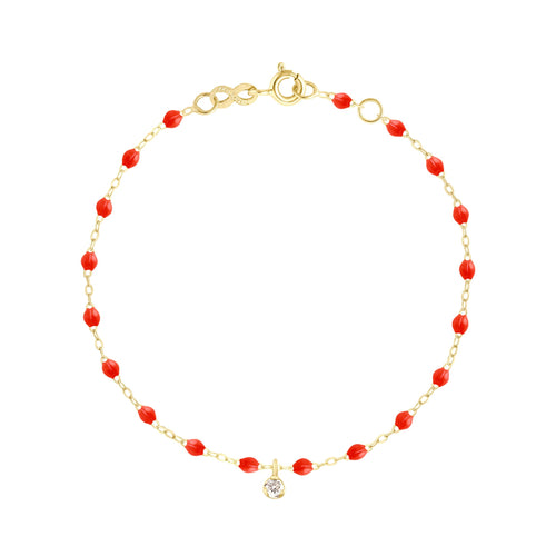 Gigi Clozeau - Gigi Supreme 1 Diamond Bracelet, Coral, Yellow Gold, 6.7