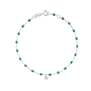 Gigi Clozeau - Gigi Supreme 1 Diamond Bracelet, Emerald, White Gold, 6.7"