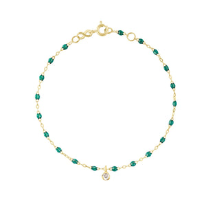 Gigi Clozeau - Gigi Supreme 1 Diamond Bracelet, Emerald, Yellow Gold, 6.7"
