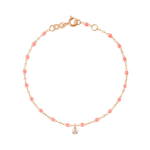 Gigi Clozeau - Gigi Supreme 1 Diamond Bracelet, Fuchsia, Rose Gold, 6.7"