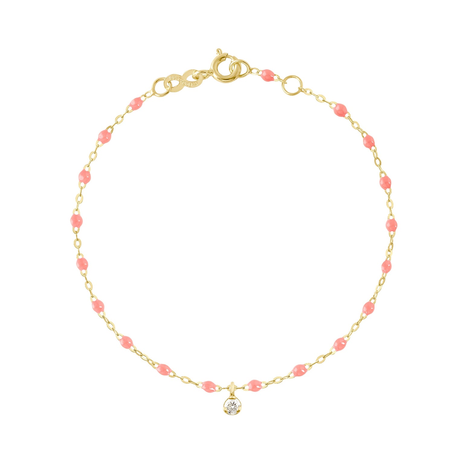 Gigi Clozeau - Gigi Supreme 1 Diamond Bracelet, Fuchsia, Yellow Gold, 6.7"