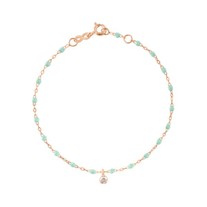 Gigi Clozeau - Gigi Supreme 1 Diamond Bracelet, Jade, Rose Gold, 6.7"