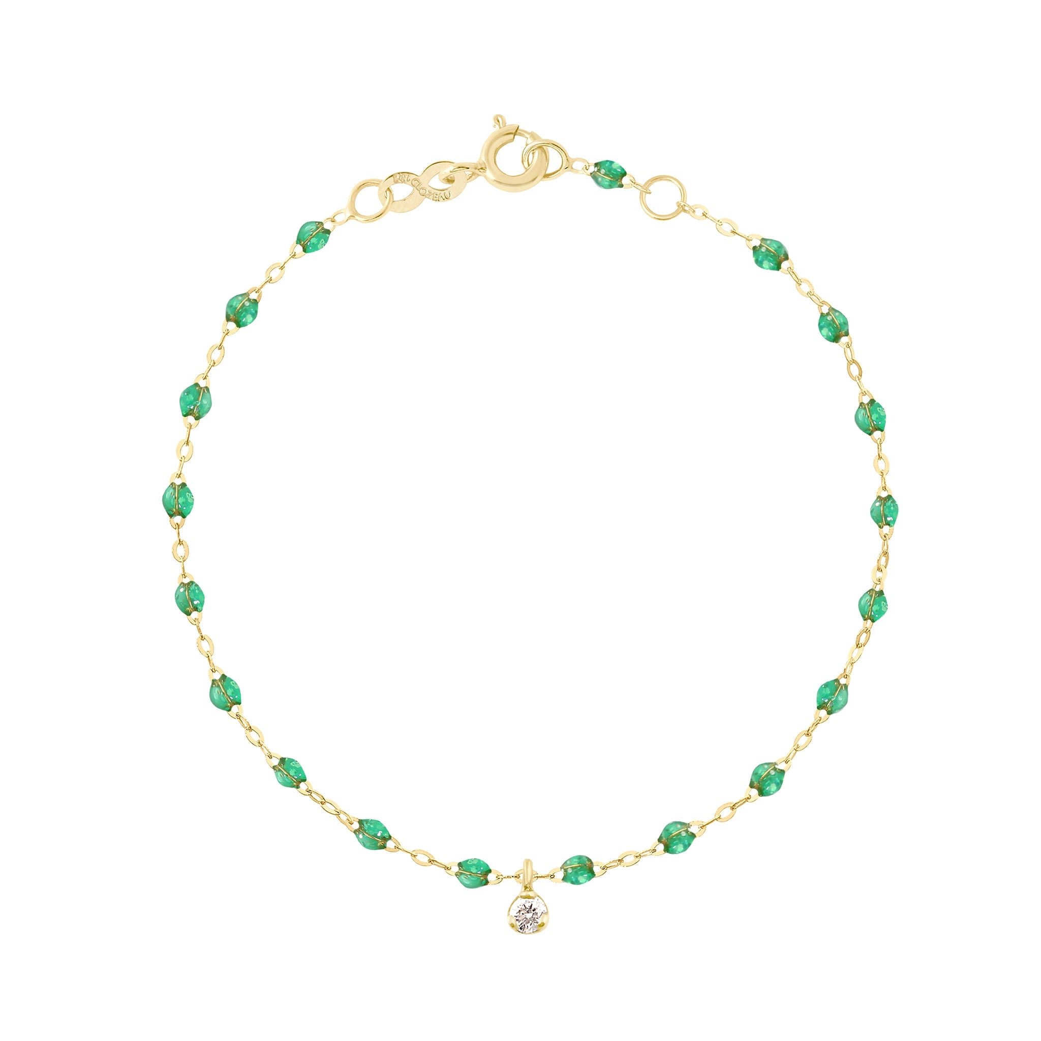 Gigi Clozeau - Gigi Supreme 1 Diamond Bracelet, Mint, Yellow Gold, 6.7"